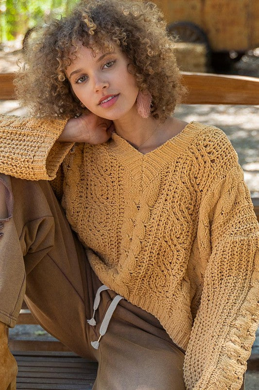 Lola Crop Knit Sweater