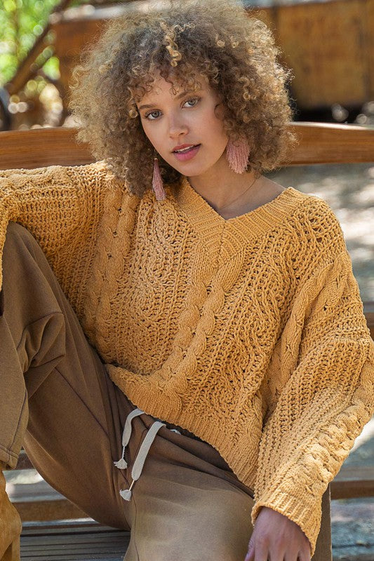 Lola Crop Knit Sweater