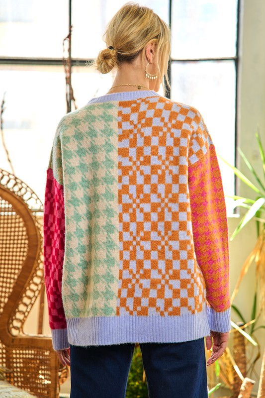 Patchwork Oversized Sweater