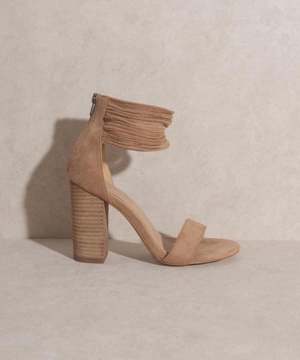 Blair Thick Ankle Strap Block Heel - Oak & Ivy Boutique