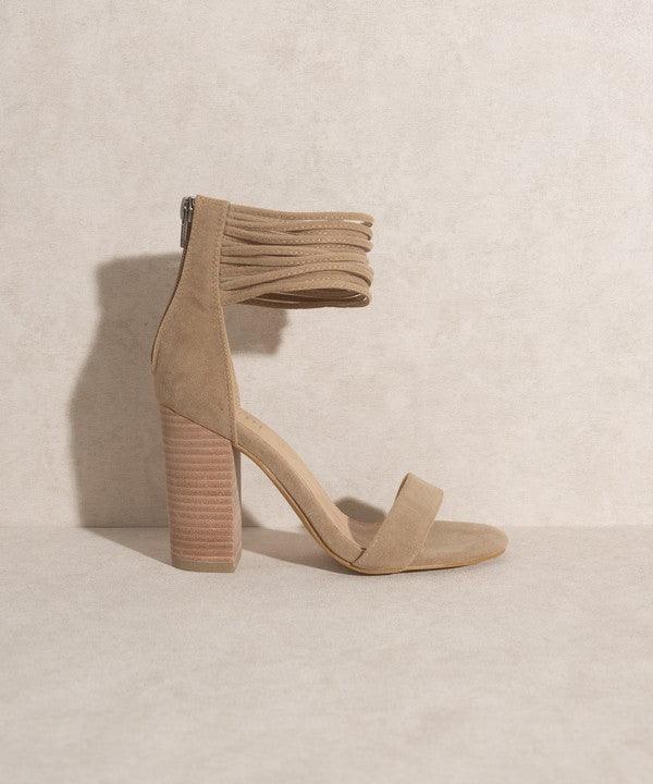 Blair Thick Ankle Strap Block Heel - Oak & Ivy Boutique