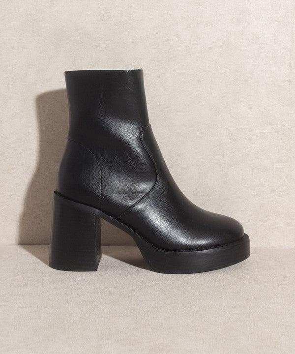Sophia Platform Ankle Boots - Oak & Ivy Boutique