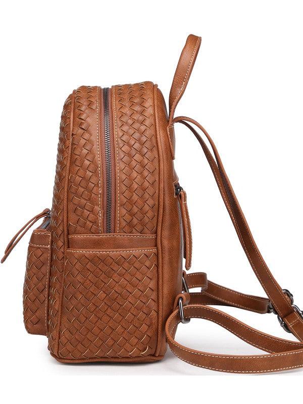 Elegant Ladies Leather Rucksack Bag Brown Leather Backpack Purse –  igemstonejewelry