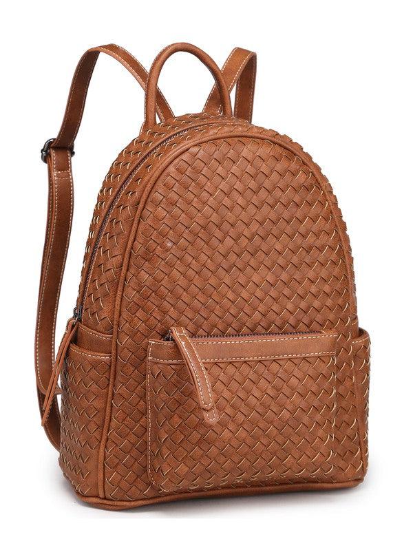 Woven backpack purse - Oak & Ivy Boutique